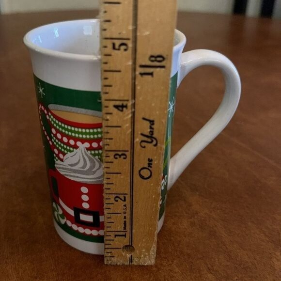 Holiday Themed Royal Norfolk Ceramic Coffee Mug 12 Oz Set OF 4 - Picture 5 of 14